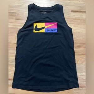 Nike Women's Just Do It Black Dri Fit Tank Top Size Small